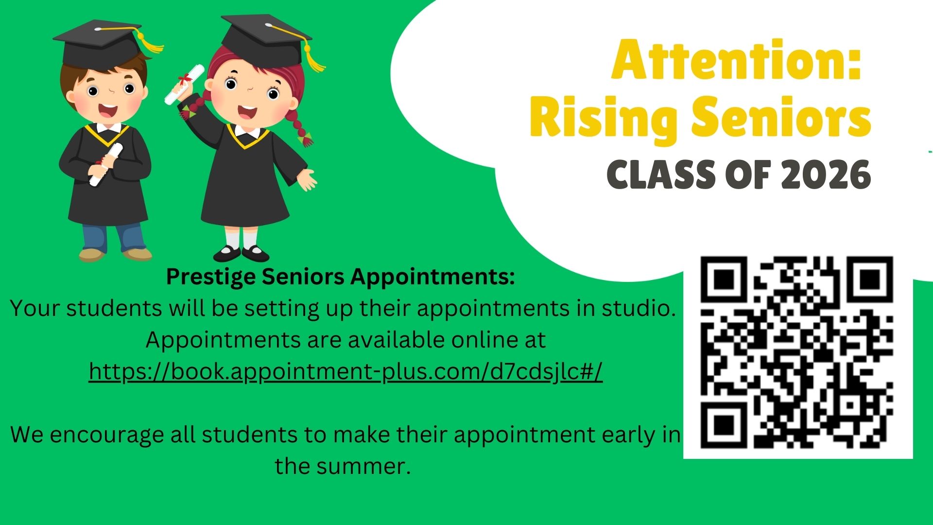 Senior Portraits Booking