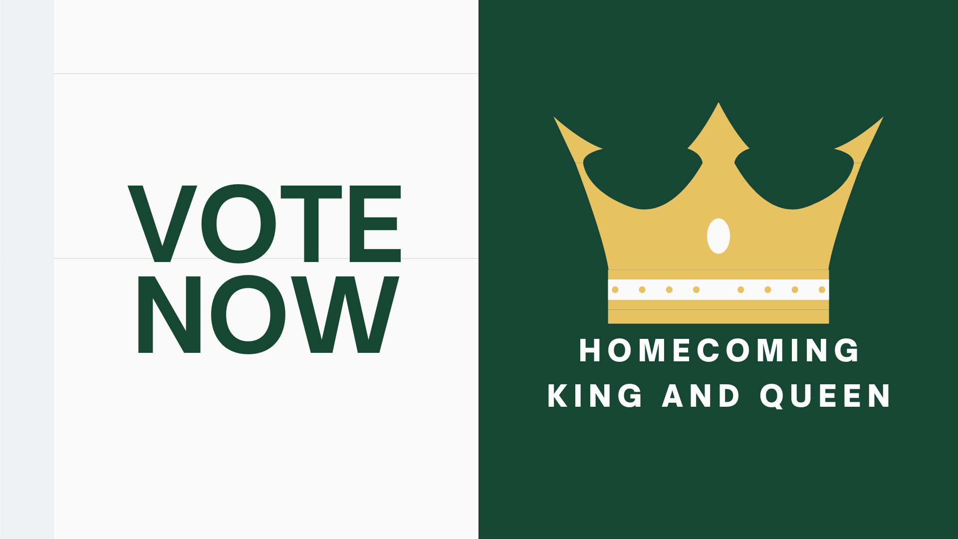 Homecoming King & Queen Vote Now
