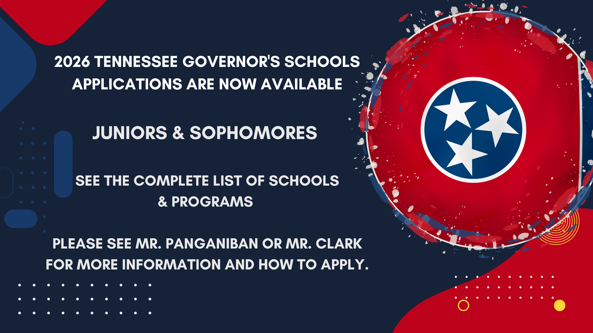 Tennessee Governor's Schools Applications are Available